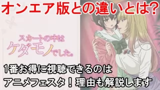 【結論】スカートの中はケダモノでしたの規制解除を1番お得に見る方法はこれ！プレミアムとオンエア版の違いを表でまとめました！