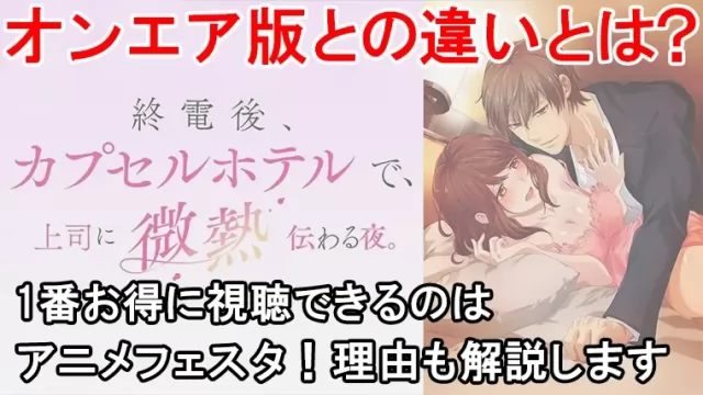 終電後カプセルホテルで上司に微熱伝わる夜の規制解除を1番コスパよく見る方法はこれ！プレミアムとオンエアの違いもまとめました